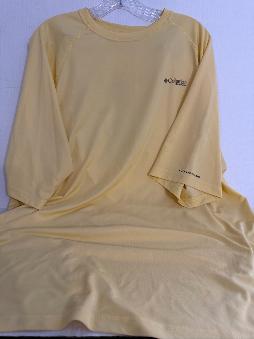 Columbia Men’s Pale Yellow Short-Sleeve Omni-Shade Tee